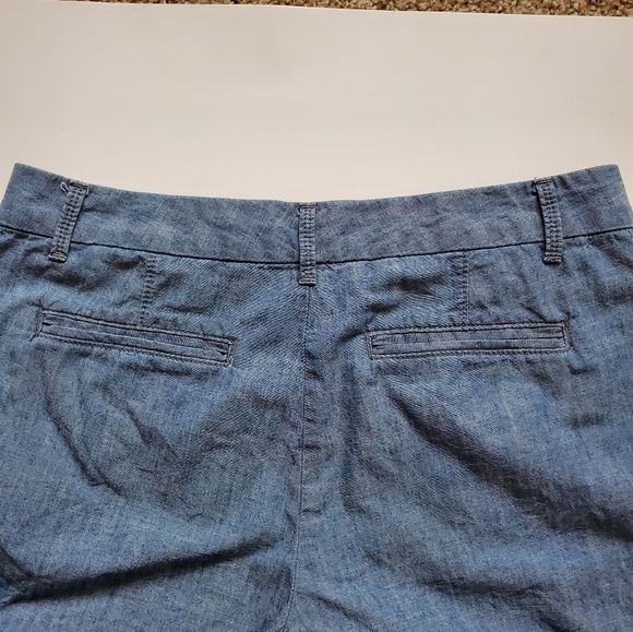 🌵BANANA REPUBLIC Chambray Shorts Sz. 0 - Picture 4 of 5
